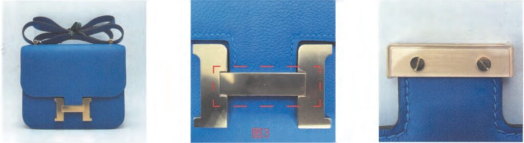 Hermès Constance Authentication- Detailed view of hand-stitched saddle stitching on a genuine Hermès Constance bag