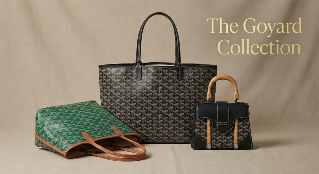 The Best- three Selling goyard Replica Bags in 2025 including Green and Black Saint Louis totes and a Saïgon Mini.