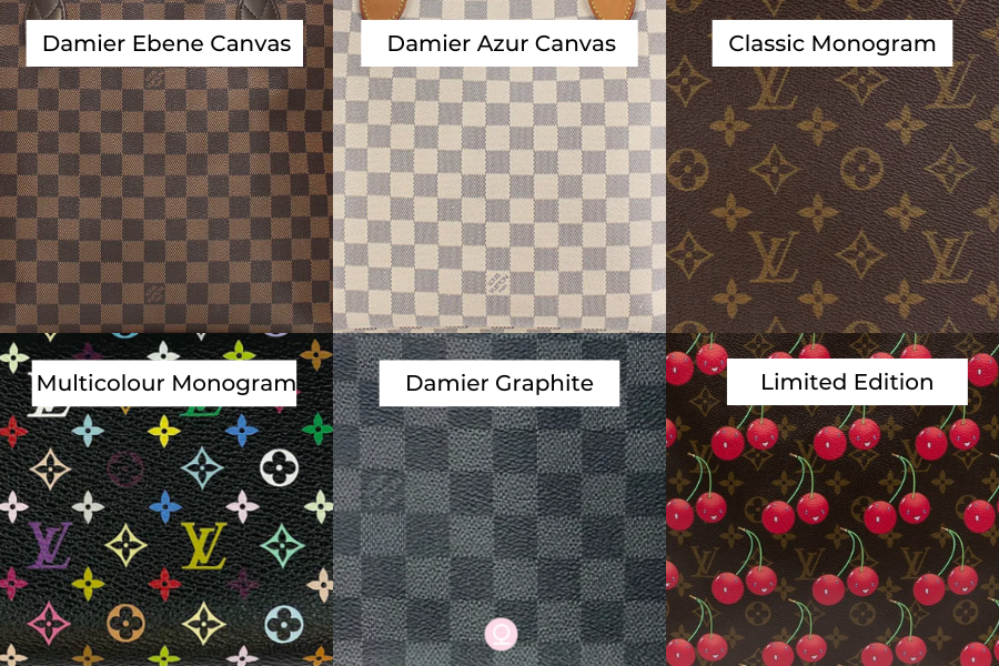 Louis Vuitton Damier Canvas collection (Ebene, Azur, Graphite) – Louis Vuitton Materials