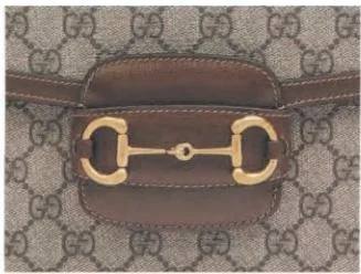 Gucci-style shoulder bag with interlocking Double G hardware
