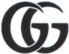 Black interlocking Double G symbol
