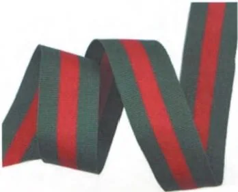 Folded green-red-green Gucci-style Web stripe

